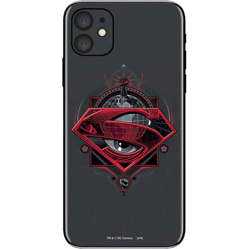 DC Comics Superman Grey Eye Collage iPhone 11 Skin